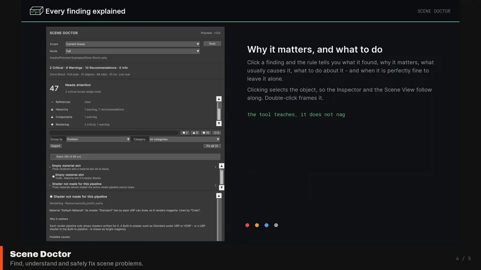 Polynest Editor Tools: Scene doctor