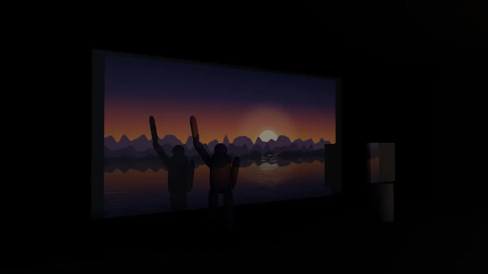 Real Projector: The room