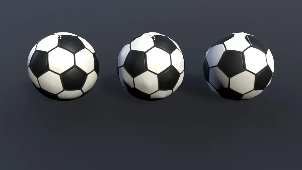 Sports Balls: Levels of detail