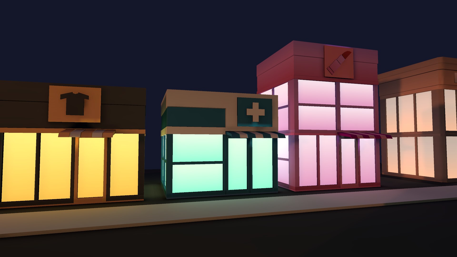 Stylized Shops — Market Street