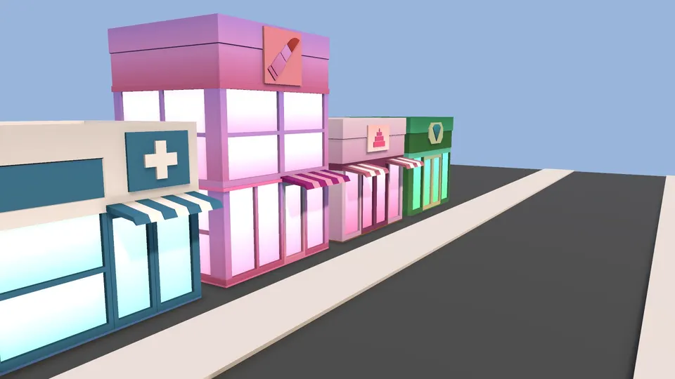 Stylized Shops — Market Street: Edge to edge