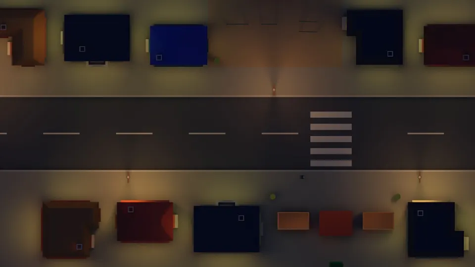 Stylized Village: Baked light from above